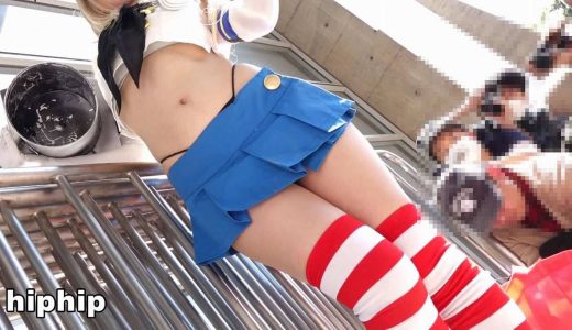 【超高画質フルHD動画】見えてはいけない物が見えています！エロレイヤーを取り囲んだフーリガンカメコ集団の秘蔵映像NO-7