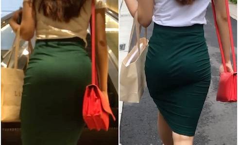 《再編集・価格改定》 No.687【2名・GAL美容師の大変エロい着衣尻】