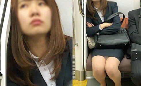 会社帰りで疲れて眠るスタイル抜群の若手女子社員（其の七）