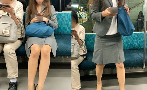 小顔でスタイル抜群！会社帰りのモデル級美女OLを対面撮影（後編）