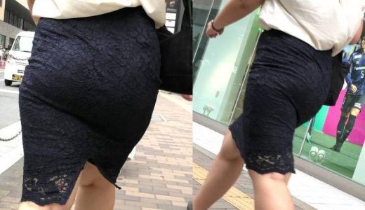 No.342ムッチリハリのある巨尻の圧力でスカートから悲鳴が止まらないOLお姉さん