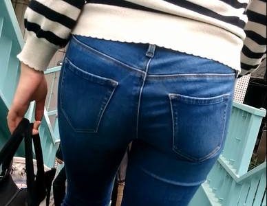 【極上尻】港区女子のラグジュアリーなスキニージーンズ尻4