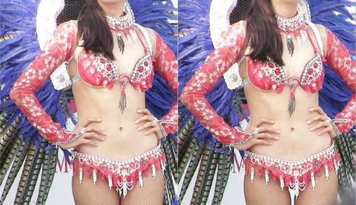 スーパーモデル級のルックスにスタイルの美女サンバダンサー