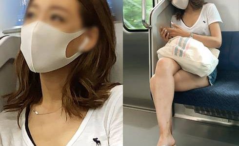 露出度高めファッションのスタイル抜群お姉さん（前編）