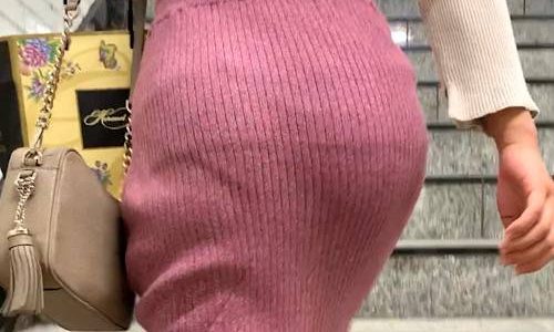 【エロバックパンティーライン】エロいモッチリパンティーラインを強調する清楚敬女の肉尻を犯す！【464】