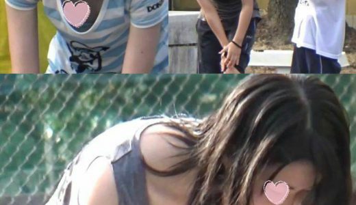 水遊びに夢中なＣちゃん胸チラ 2