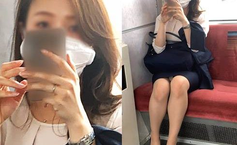 盗撮に気づき睨んで威嚇してくる綺麗なOLさん&nbsp;