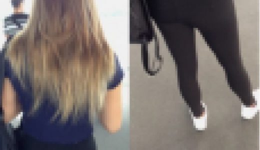 抜き過ぎ注意!!!街に出没するデカ尻黒むちレギンス娘3態～