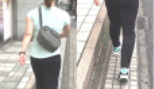 パンティーライン透け黒ムチピタ姉さん尻×４