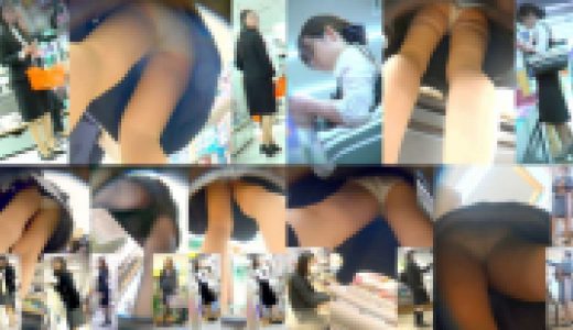 卑猥すぎる制服OLたちの盗撮パンチラ