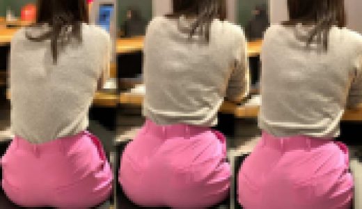 ピチピチピタパンヒップ185_超エロ尻！！ピンクのパンツでグイーッと突き出す美尻お姉様♪