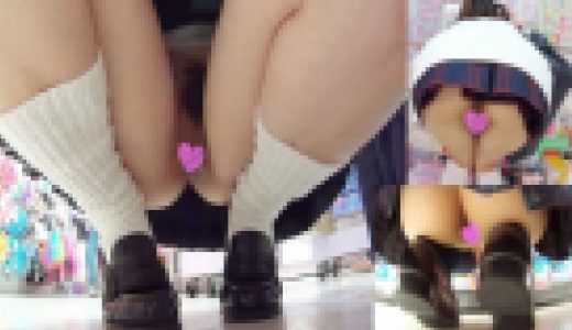 【むき出しま●こ】夏の昼下がりの量販店は、プール帰りのノーパン女子校生がま●こむき出しで・・・サンプル動画
