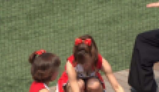 なにわガールズ４３４　最高学府 DE ハイキック！胸チラ！　百花繚乱や！