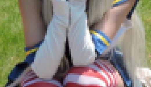 コスプレ2018夏両腕を上げてワキ見せへそ出しミニスカ【動画】イベント編 4811