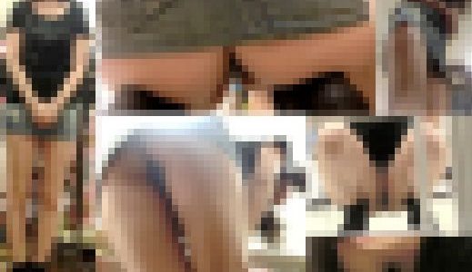 ハミ尻ぴちぴち極小Tバック店員にバレて、、、衝撃店員パンチラ盗撮動画29