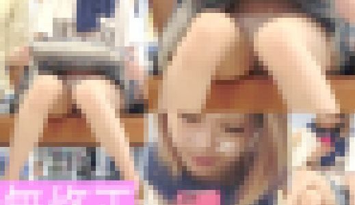 おもむろにスカートをめくりパンツが丸見えギャルのハプニングパンチラ～FHD動画～