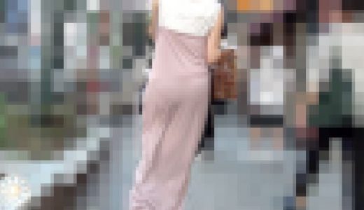 【FHD高画質】柔らかロングワンピ ライン透け