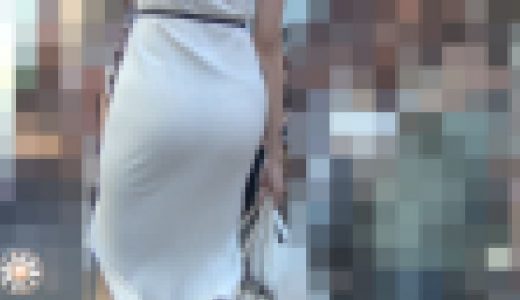 【FHD高画質】圧巻の白ワンピ 堂々としたTバック