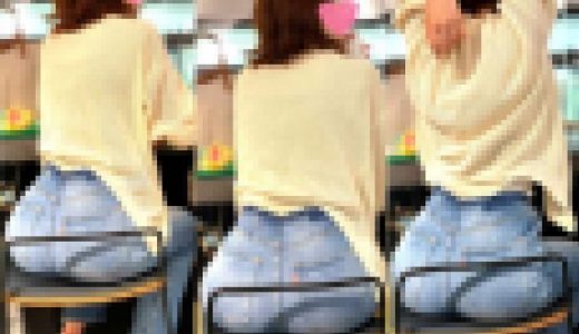 ピチピチジーンズヒップ172_ぷりんっと突き出されたムチエロ尻に思わず凝視！！キレイな美尻なお姉様♪