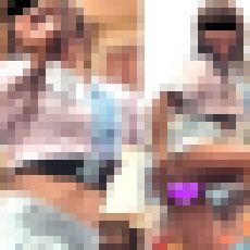 高画質 かわいい美人の水色ミニスカ・セーラー服！