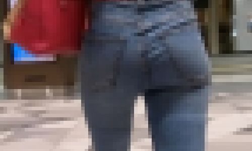 おいしそうなサマージーンズ尻美女