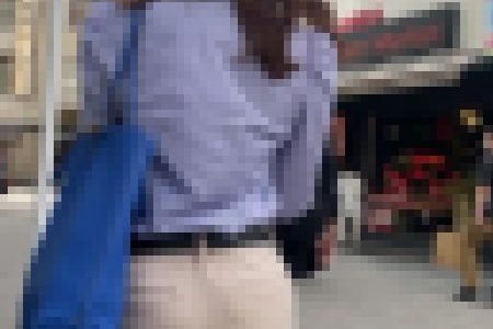 【ピタパン】眺めていたいモデル体型のお姉さんピタパン尻