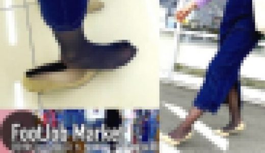 【2K高画質動画】同僚OLの黒ストッキング美脚盗撮