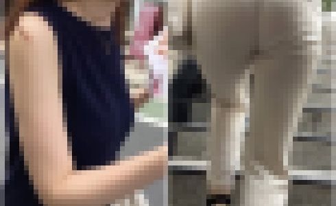 《H・な・お尻の・オー・エル③》 No.1890【乳は揺れるは、Tバックだわ、とんでもない美人OL】