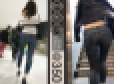 【#0022@350】色白でスベスベの素肌の腰チラは通常の3倍エロい！