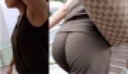 現役国際線CAのレース柄パンティライン！爆尻！9