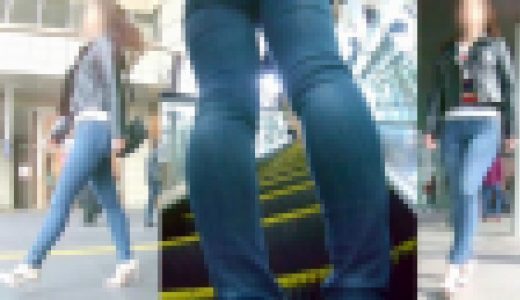 No.616美尻+美脚をデニムスキニーでダブルアピール真っ最中のクールビューティお姉さん