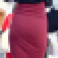 【通スピ＆スロー】色白でピチピチタイトスカートな着衣お尻様をロックオン！