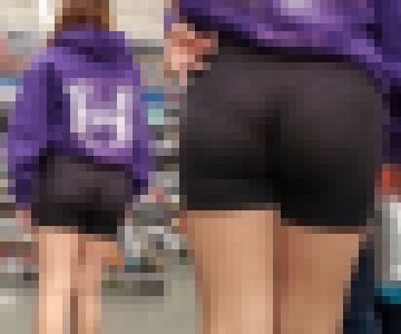 【フルHD】運動帰りのデカ尻スパッツ食い込みＰライン！