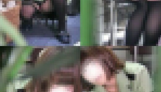 バレ・・・た？ハロウィン仮装娘　未処理の見えてはいけないモノまで見せてしまう・・・
