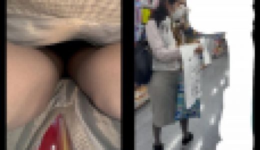 【 スマホで逆さ撮り125】生脚じゃない方が逆にエロい！脚がキレイで即勃起【２名収録】