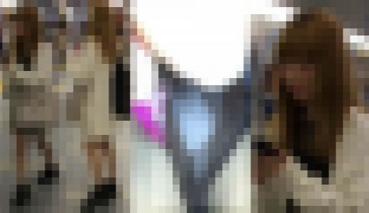 4K bomb_k075 金髪美人JDのキュロットの隙間からピンクP　エスカめくり