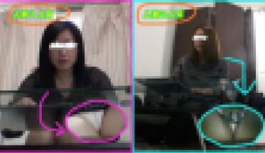 【面接で盗撮⑫】人妻×２人の接写パンツ【色香漂うスカートの中身】