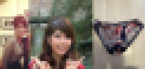 横乳強調 可愛らしい若奥さんの下着