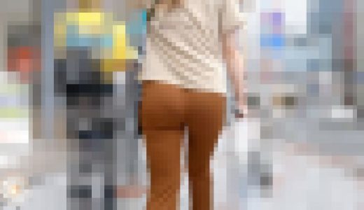【新機材】【FHD高画質】 破裂寸前のタイトリブパンツ