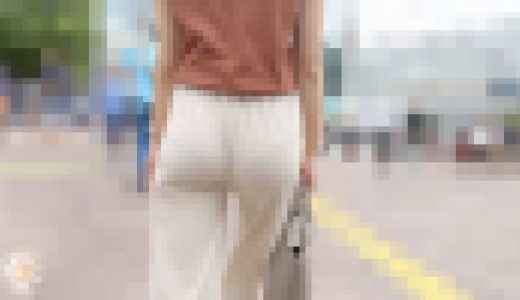 【新機材】【FHD高画質】 肉尻の動きもレースのラインも ペラペラパンツ