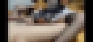 メイド足コキ、サテン手袋白濁ローション手コキ