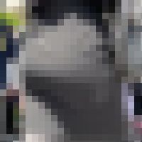 【プレミアムクラス】でか！タイトな黒いドレスの着衣お尻様に大接近！