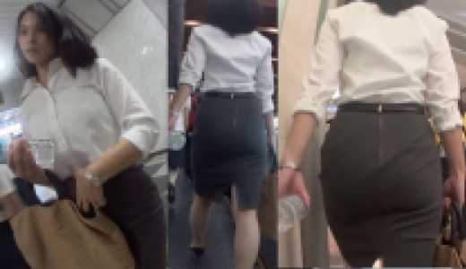 爆尻！！タイスカ美人OL！！超爆尻がブリブリすぎる！