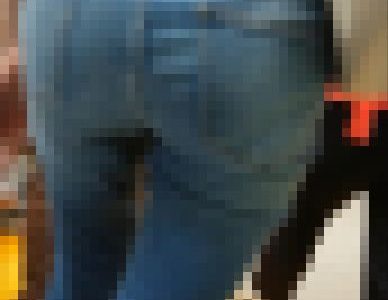 【食べ頃ヒップ】20代OL私服デニム尻９