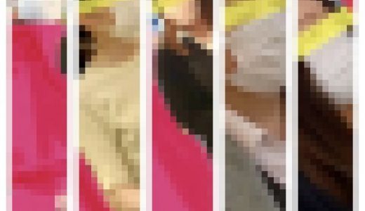 完全オリジナル素人逆さ撮り！肌色ストッキングの人妻(熟女)でスーツOLさん達に特攻しました！31号機(スマホ撮り)