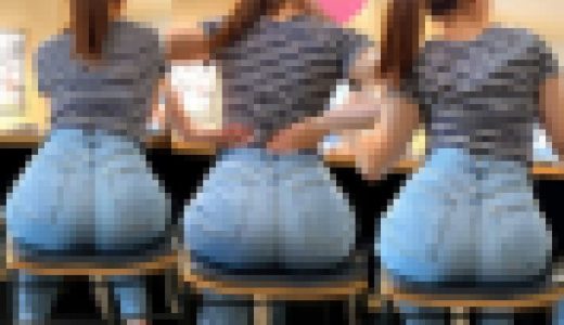 ピチピチジーンズヒップ184_ムチムチ極エロ突き出し尻をローアンから！！JDお姉様♪