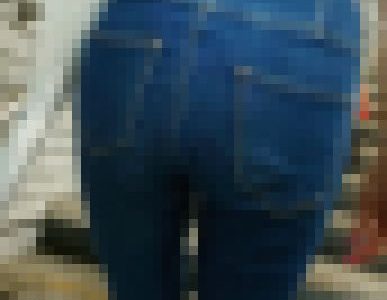 【食べ頃ヒップ】20代ハイウエストブルージーンズは最高のおかず４