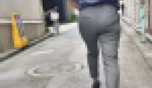 デカくて下品なピーマン尻にパンティラインをさり気なく見せて男を挑発！ 下品な肉食系ＯＬ編