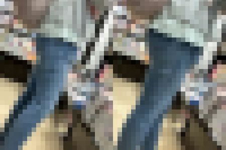 オタ女の大きすぎるお尻 横からじっくり眺めてみた【街中風景017】