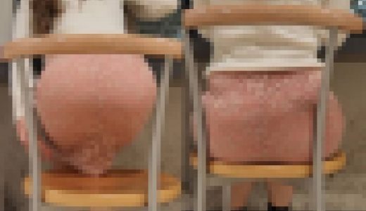【ピンクタイスカ】透けるぐらい薄いスカートのデカ尻OL2